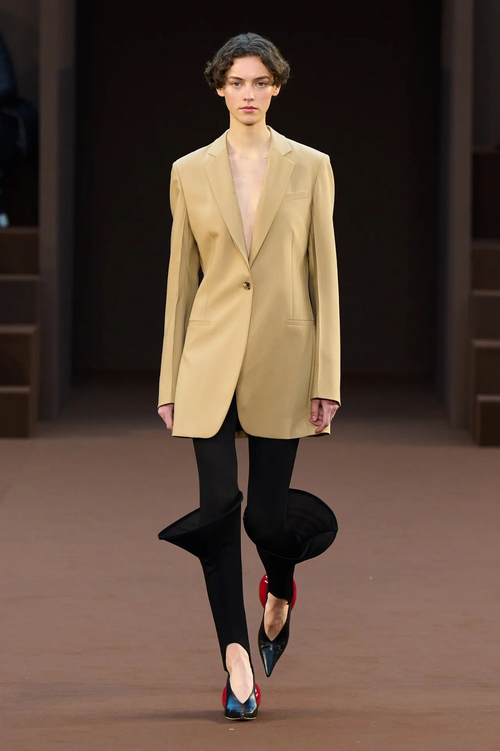 LOEWE FLAP SNEAKERS - Beige Single - breasted blazer Loewe